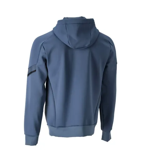 Mens Customised Fleece Hoodie Stone Blue Mascot