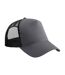 Casquette trucker gris foncé / noir Beechfield-1