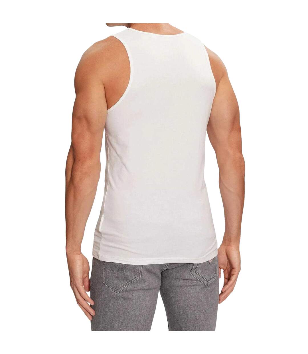 Débardeur Motif/style Logo Homme Blanc Guess-2