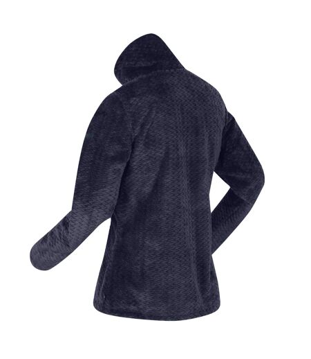 Womens/ladies heloise marl full zip fleece jacket navy ripple Regatta