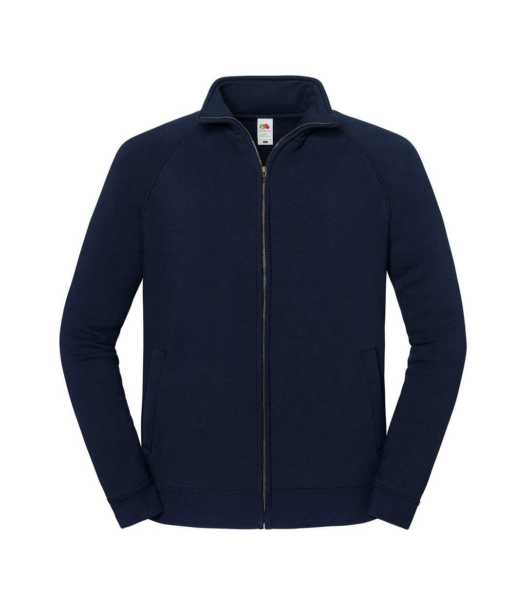 Unisex Adult Iconic Premium Sweat Jacket Deep Navy Fruit Of The Loom-1