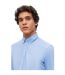 Mens Jo Embroidered Long-sleeved Button-down Shirt Sky Boss-4