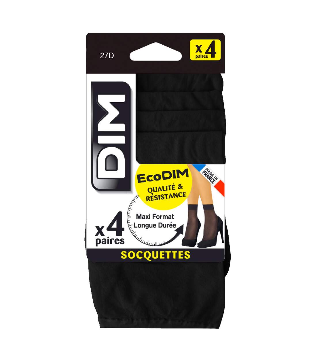 Lot de 4 socquettes 27D ECODIM-2