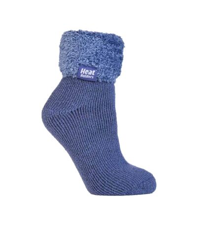 Ladies Non Slip Thermal Low Cut Slipper Bed Socks with Grips
