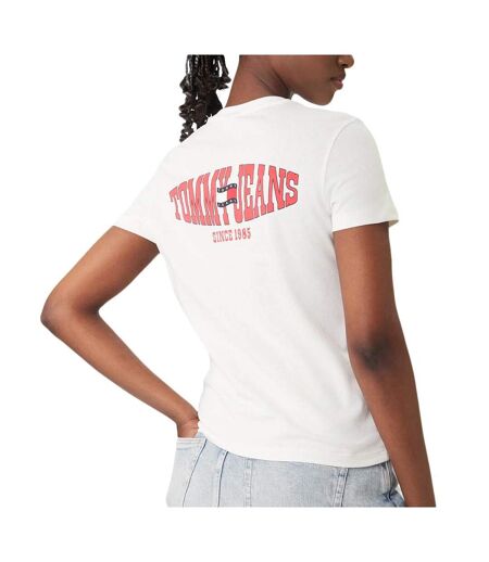 T-Shirt blanc femme tommy hilfiger tjw reg