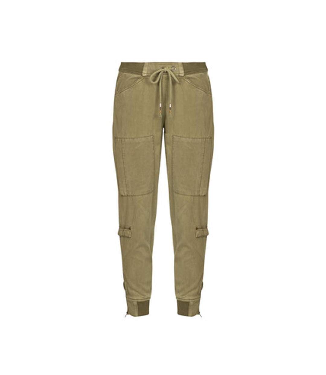 Pantalon fluide kaki celine denim mauricia-2