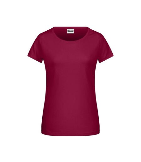 T-shirt Basic Femme Bordeaux James And Nicholson