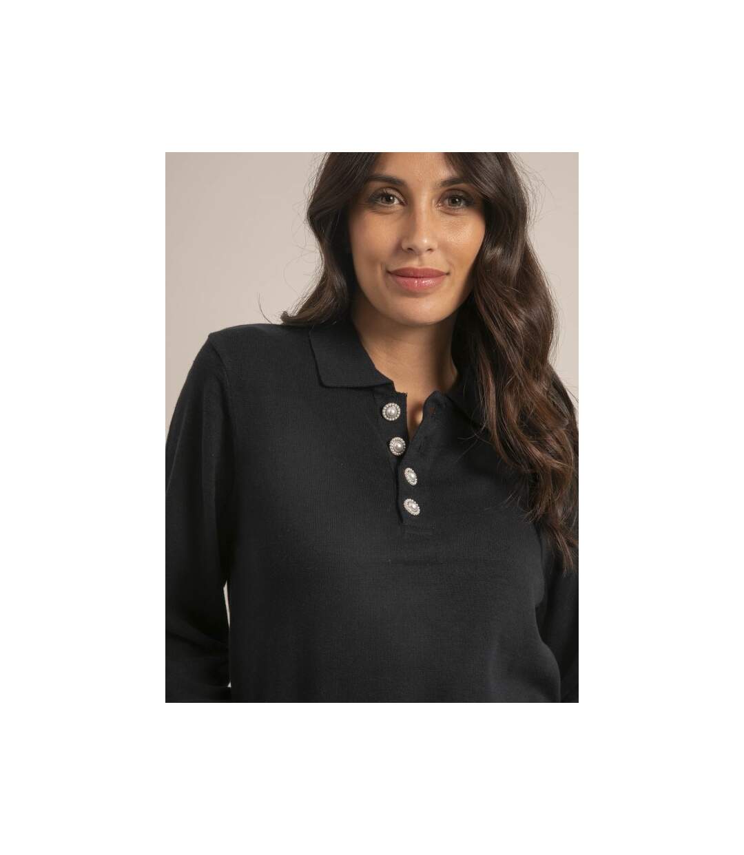 Pull fin col polo KONOR - Dona X Lisa-3