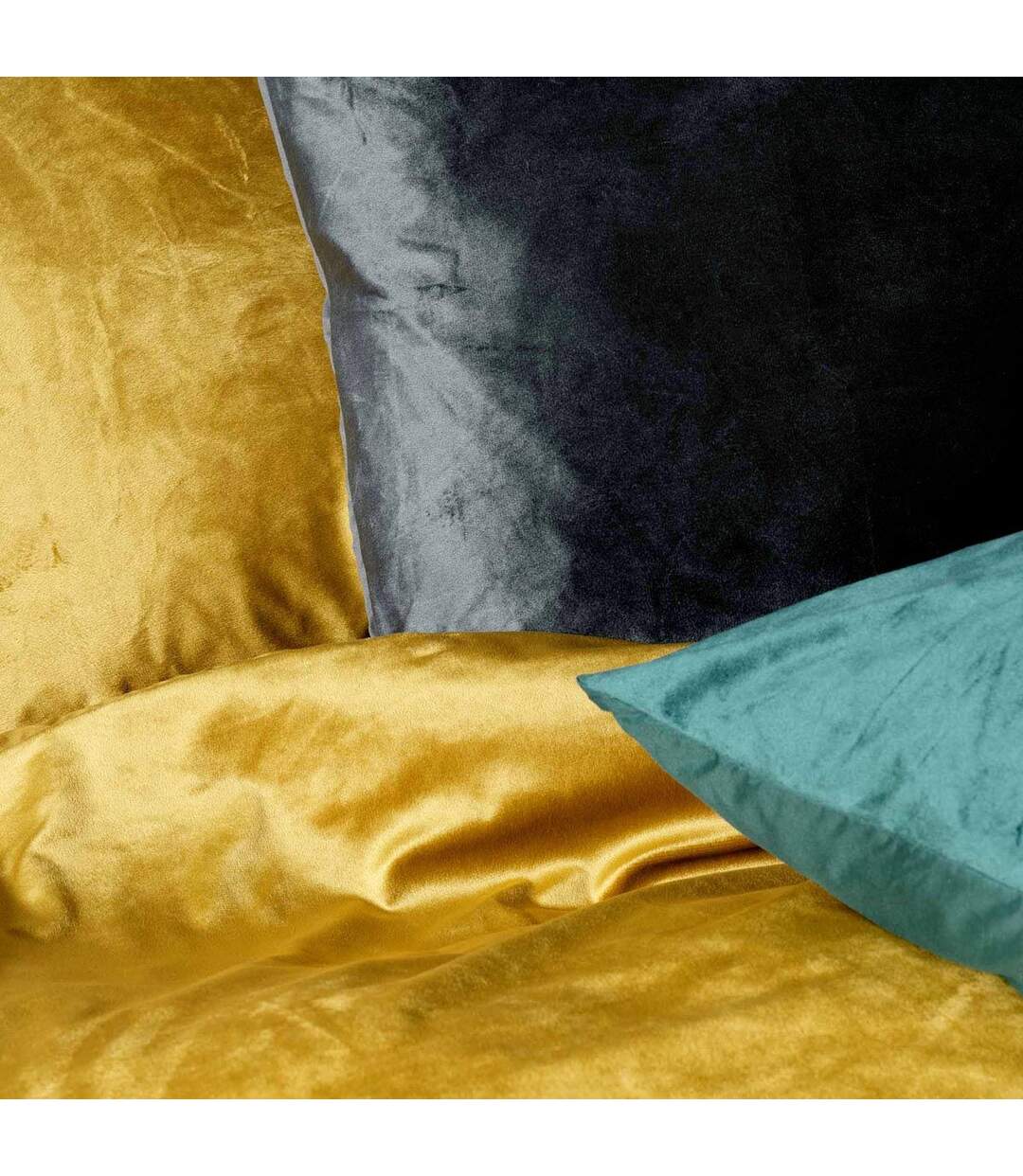 Parure de Lit 3 Pièces Velina 240x220cm Ocre-3