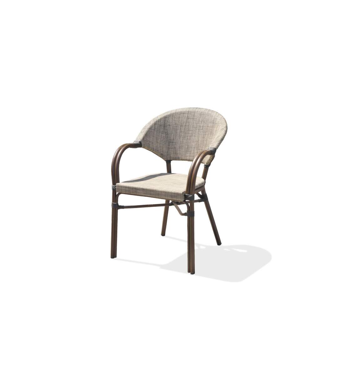 Fauteuil de Jardin Empilable Ushuaia 85cm Marron-2