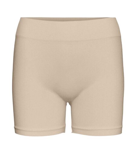 Womens/ladies Jackie Cycling Shorts Tan Vero Moda