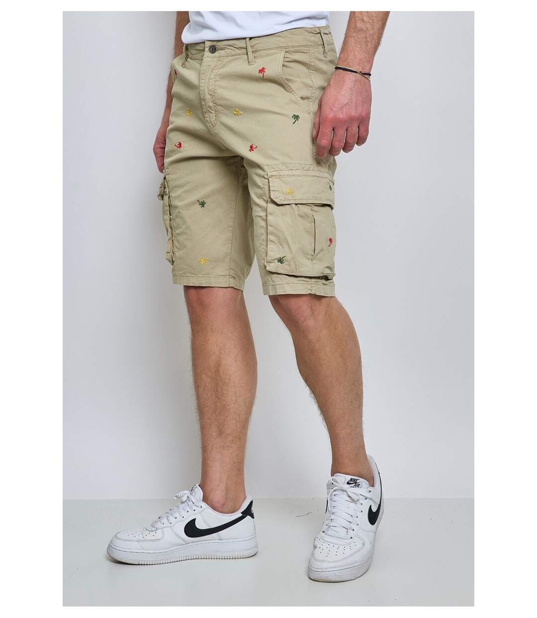 Short Cargo à motifs