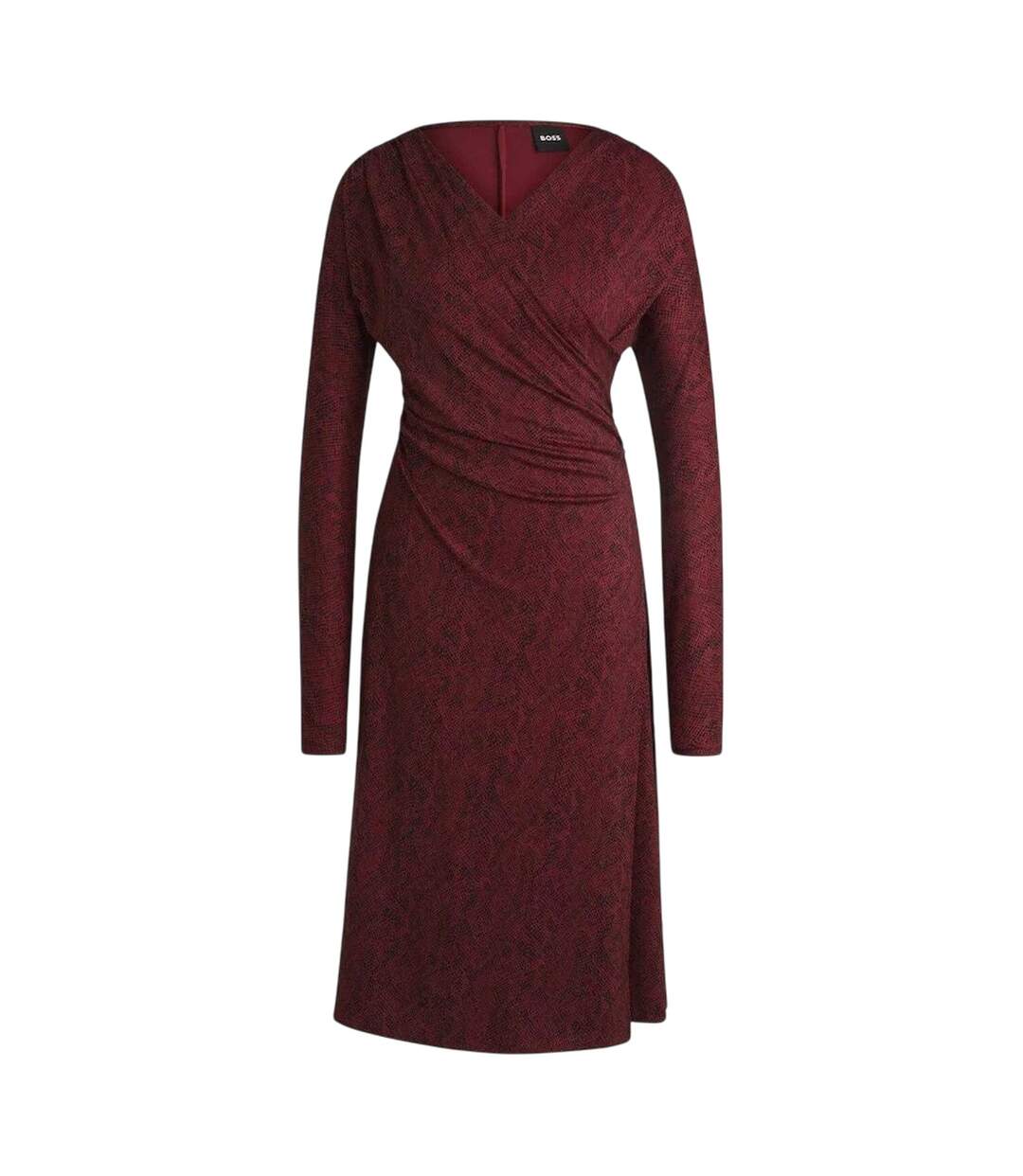 Robe Mi-longue Ettita Femme Bordeaux Boss-1