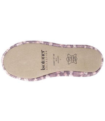 Isotoner Chaussons Ballerines femme microvelours