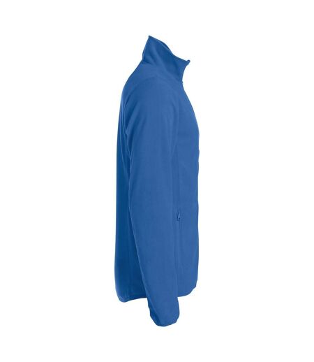 Mens Basic Microfleece Fleece Jacket Royal Blue Clique