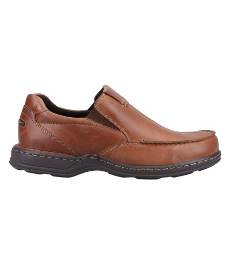 Hush Puppies Mens Ronnie Leather Loafers (Brown) - UTFS10063