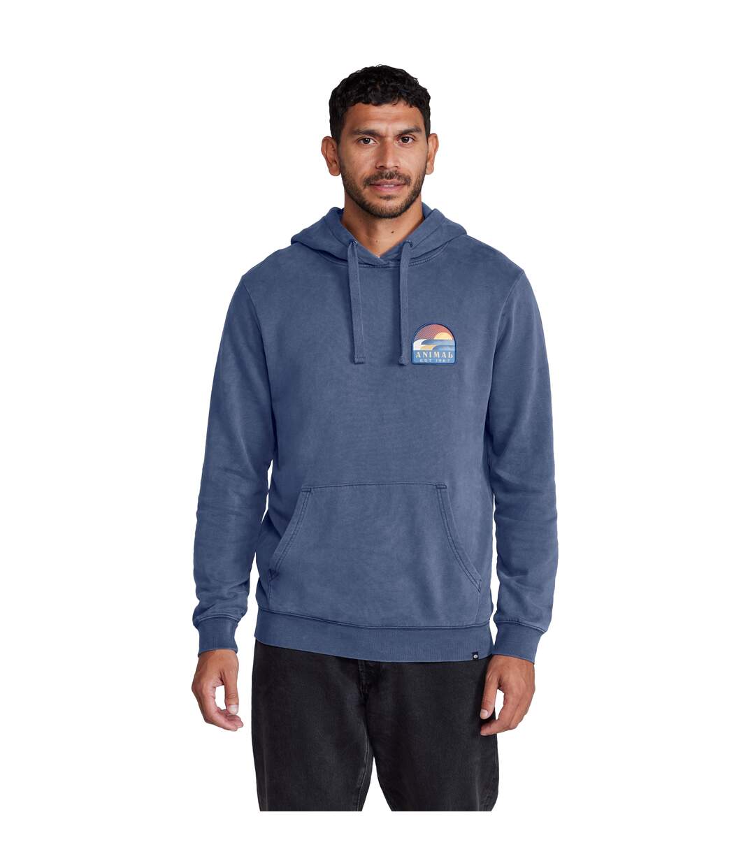 Mens river hoodie blue Animal-1