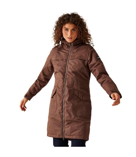 Womens/ladies Romine Ii Waterproof Jacket Dark Brown Black Regatta