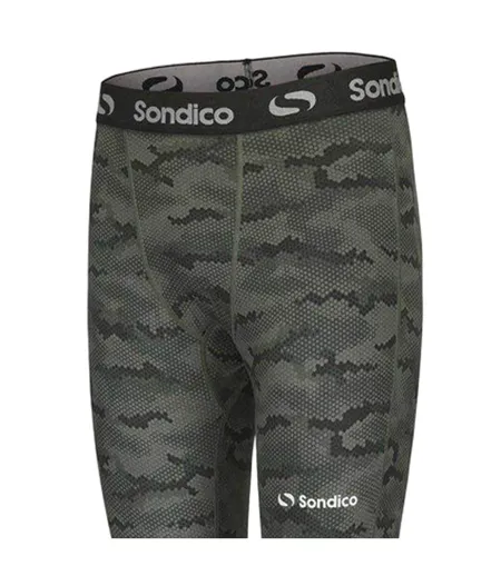 Legging Thermique Motif/style Camouflage Core Homme Vert Sondico