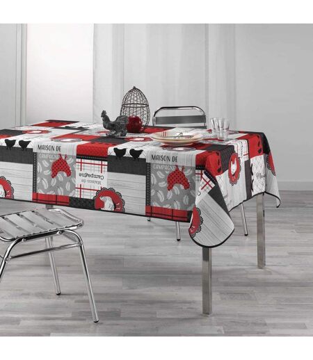 Nappe Imprimée Auberge 150x240cm Rouge