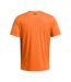 Mens Tech Geotessa Vent T-shirt Orange Under Armour-3