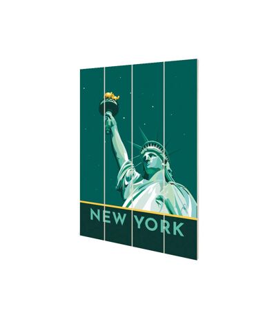 Georgina Westley - Imprimé NEW YORK LIBERTY (Vert / Bleu) (59 cm x 40 cm) - UTPM6579