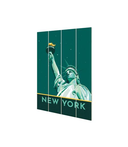 Georgina Westley - Imprimé NEW YORK LIBERTY (Vert / Bleu) (59 cm x 40 cm) - UTPM6579