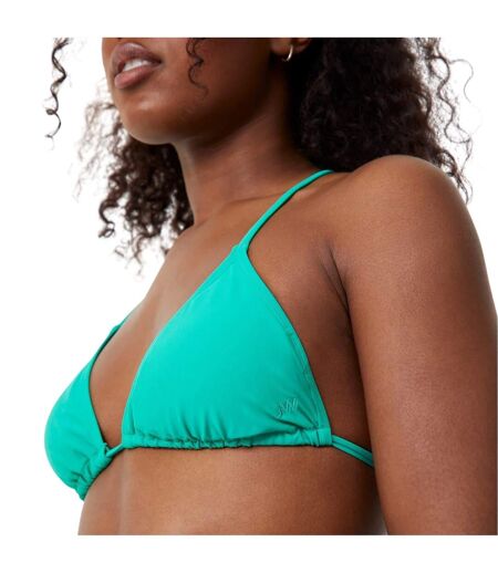 Womens/ladies Triangle Bikini Top Green Jack Wills