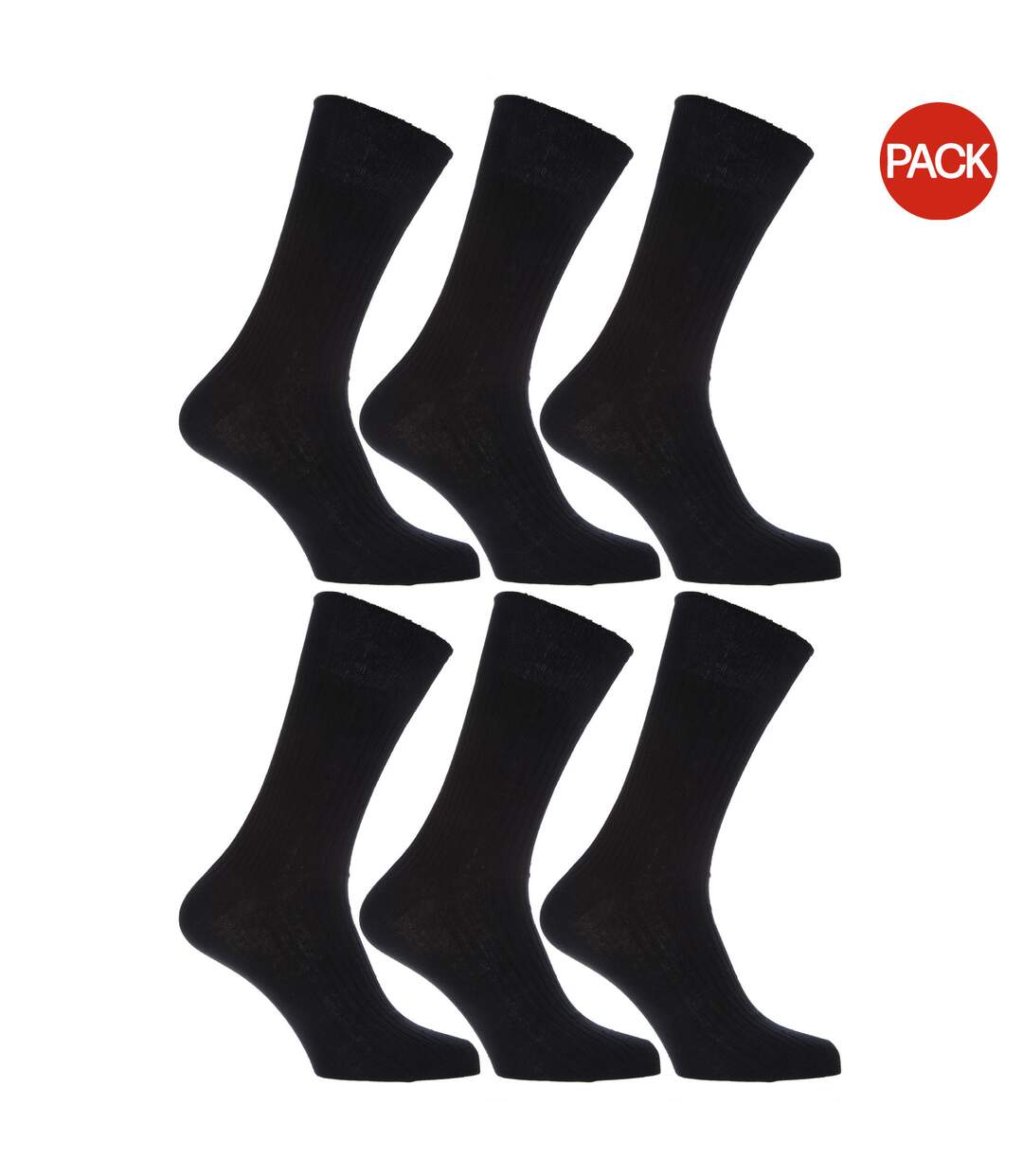 Chaussettes En Coton Homme Noir Universal Textiles-2