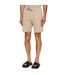 Mens Waffle Relaxed Fit Shorts Beige Boss-2