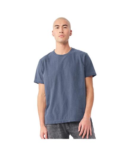 Unisex Adult Washed Canvas Heavyweight T-shirt Washed Navy Bella + Canvas