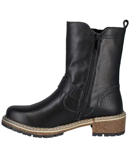 Womens/ladies Waylynn 16 Leather Calf Boots Black Josef Seibel