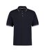 Mens st mellion classic polo shirt navy/white Kustom Kit-1
