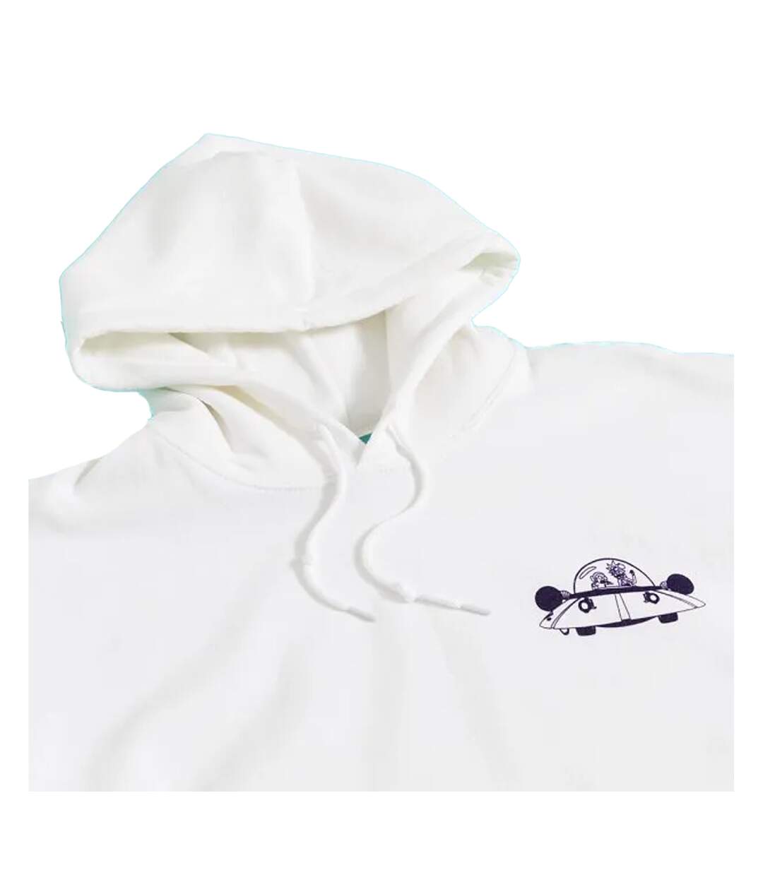 Unisex Adult Portal Gun Hoodie White Rick And Morty-3