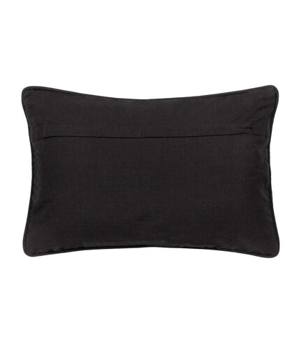 Cove ribbed cushion cover 50cm x 35cm black Yard