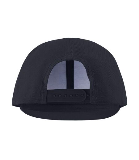 Bronx original flat peak snapback cap black Result Headwear