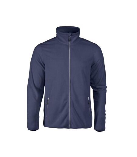 Mens Twohand Fleece Jacket Navy Printer RED