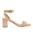 Womens/ladies Block Heel Sandals Nude Dune London-1