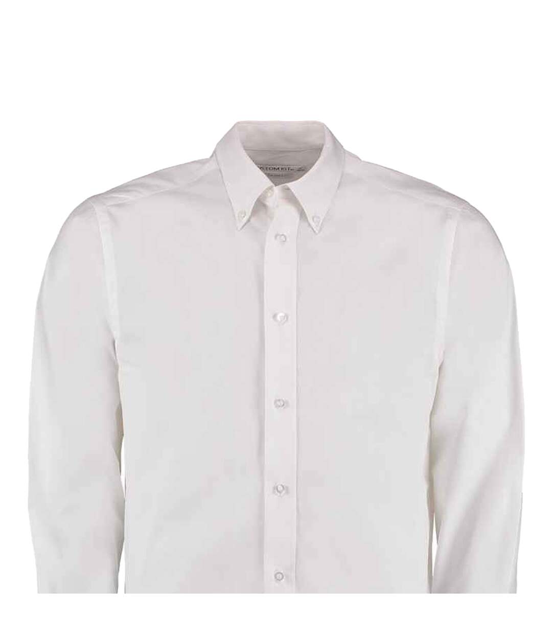 Chemise à manches longues homme blanc Kustom Kit-2