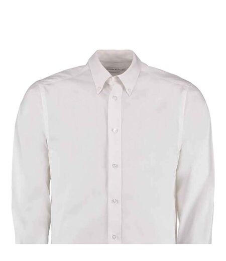 Chemise à manches longues homme blanc Kustom Kit