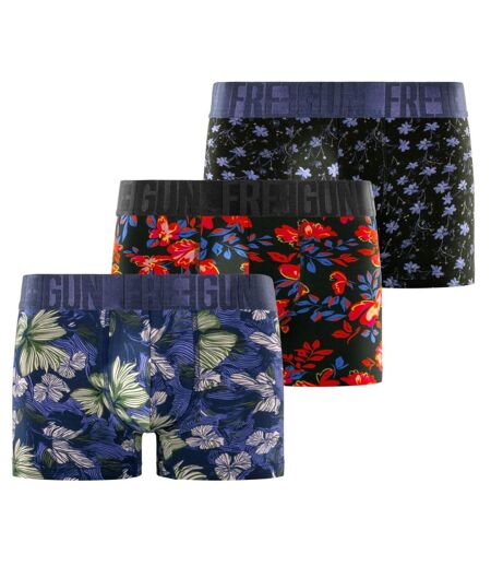 Lot de 3 boxers homme Flowers  Freegun