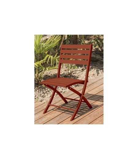 Chaise de Jardin Pliante Marius 82cm Terracotta