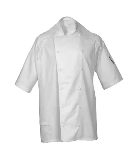 Unisex Adult Executive Short-sleeved Chef Jacket White Le Chef