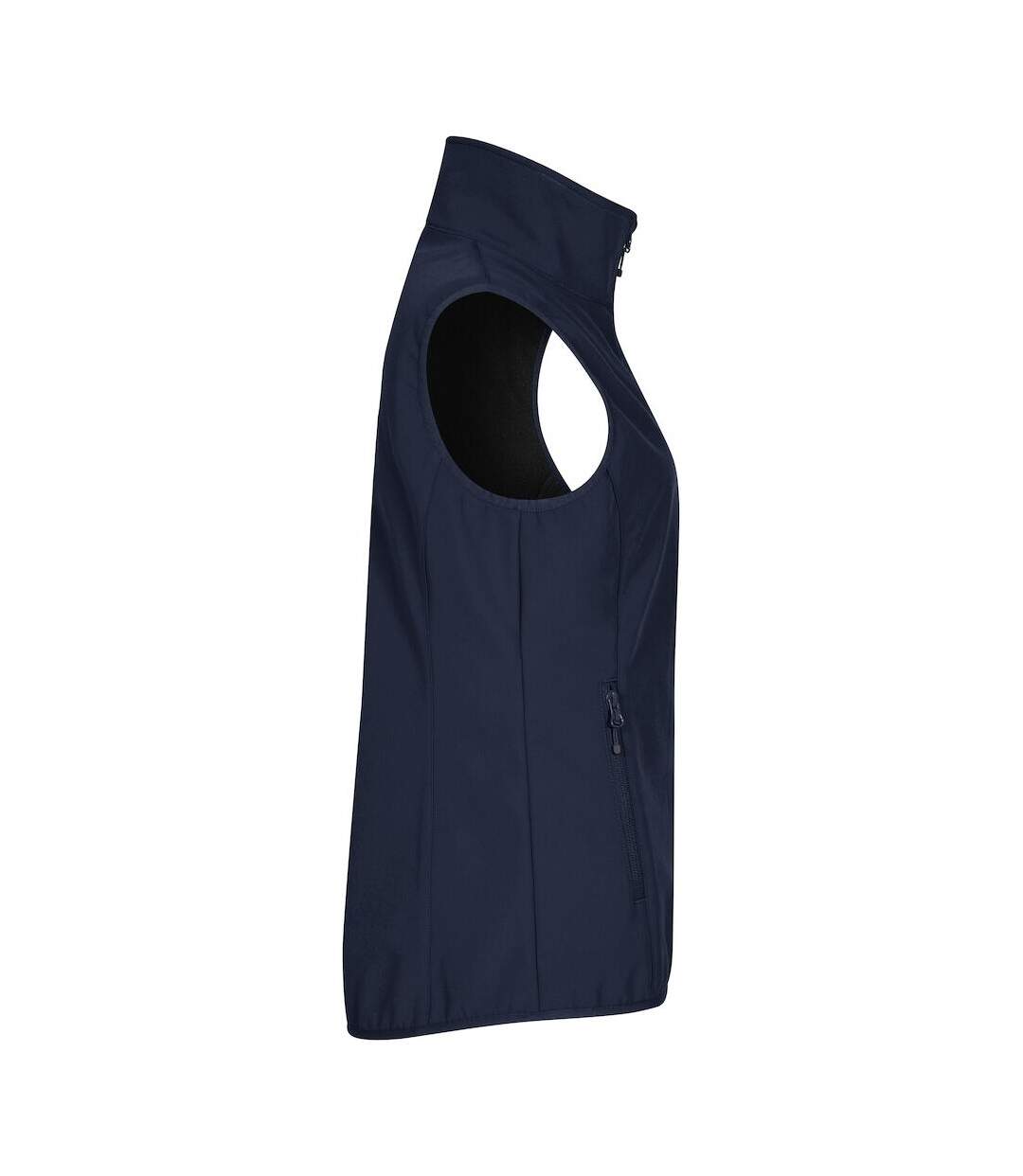 Veste Sans Manches Classic Femme Bleu Marine Foncé Clique-3