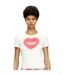 T-shirt Motif/style Cœur Femme Blanc Diesel-4