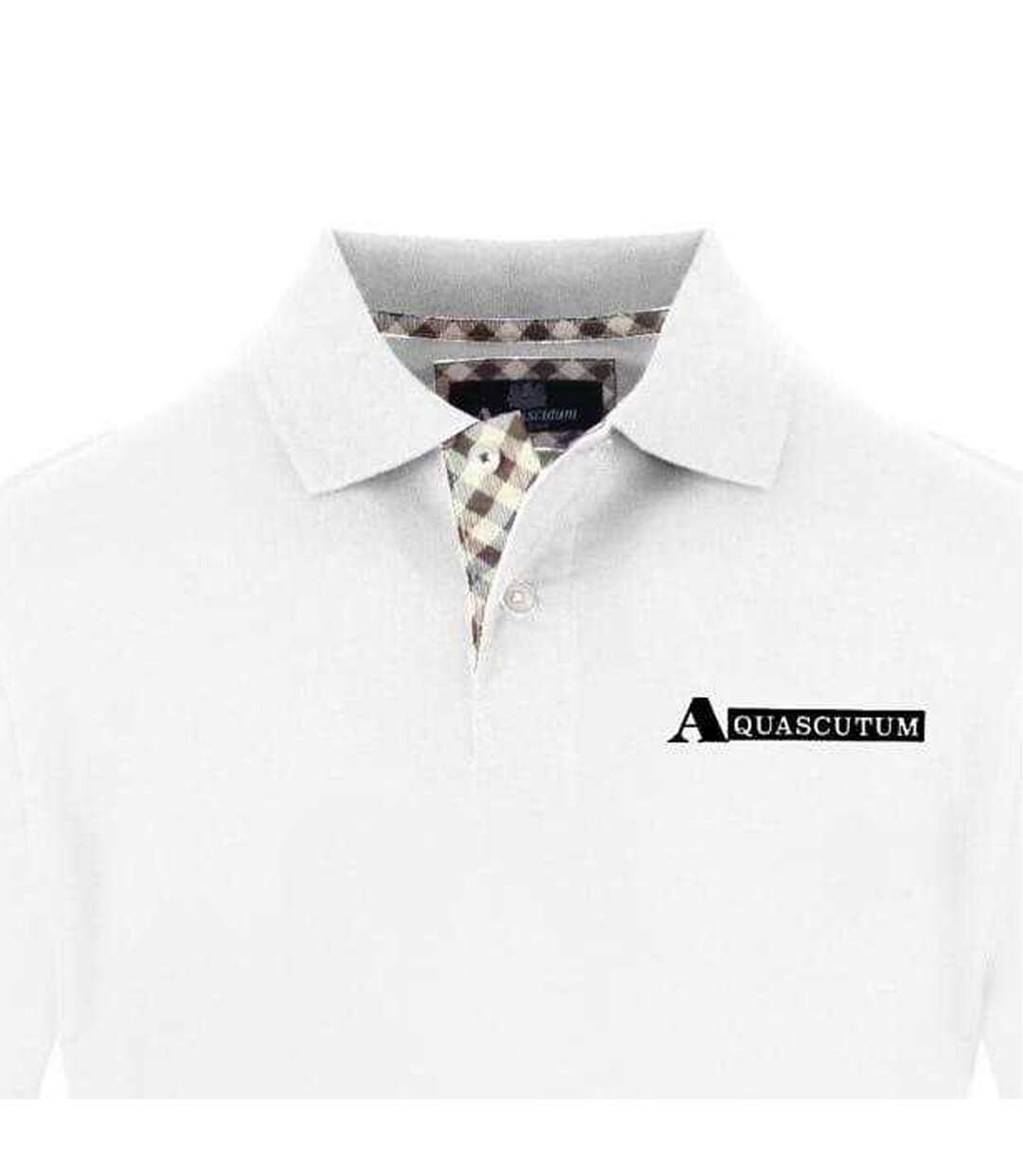 Polo Motif/style Logo Homme Blanc Aquascutum-3