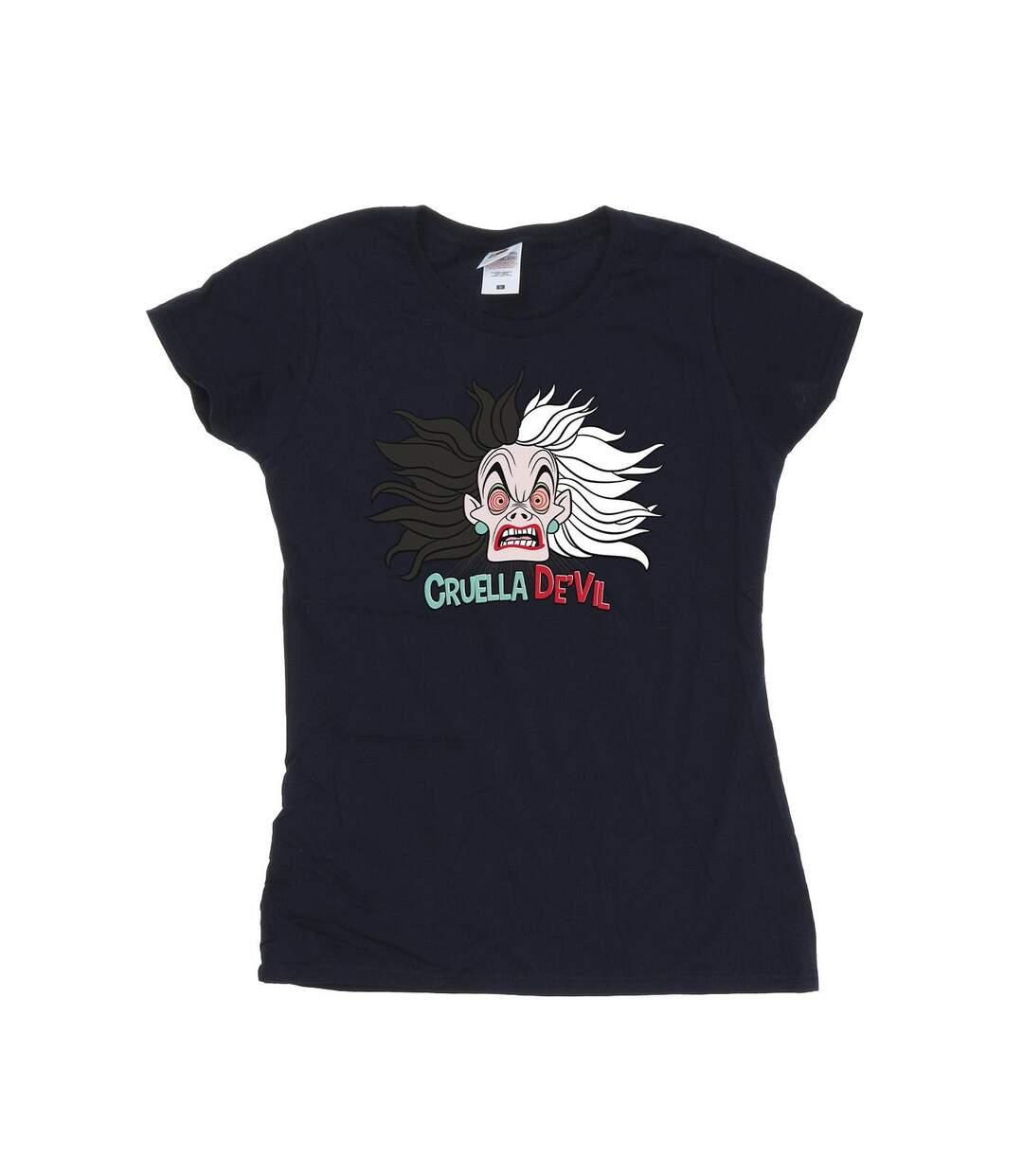 Disney Femme/Les femmes 101 Dalmatians Cruella De Vil Crazy Mum T-Shirt en coton (Bleu marine) - UTBI44550-1