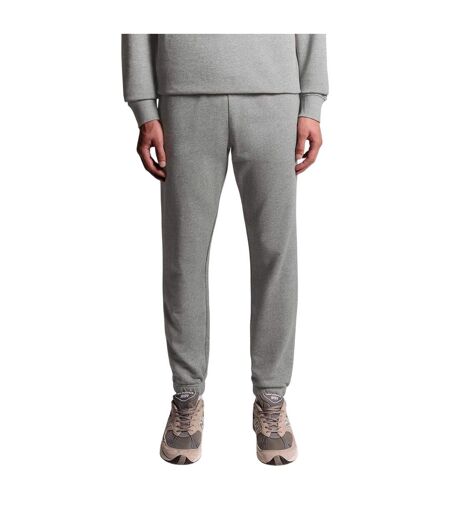Mens Fleece Elasticated Hem Joggers Grey Marl Lyle & Scott