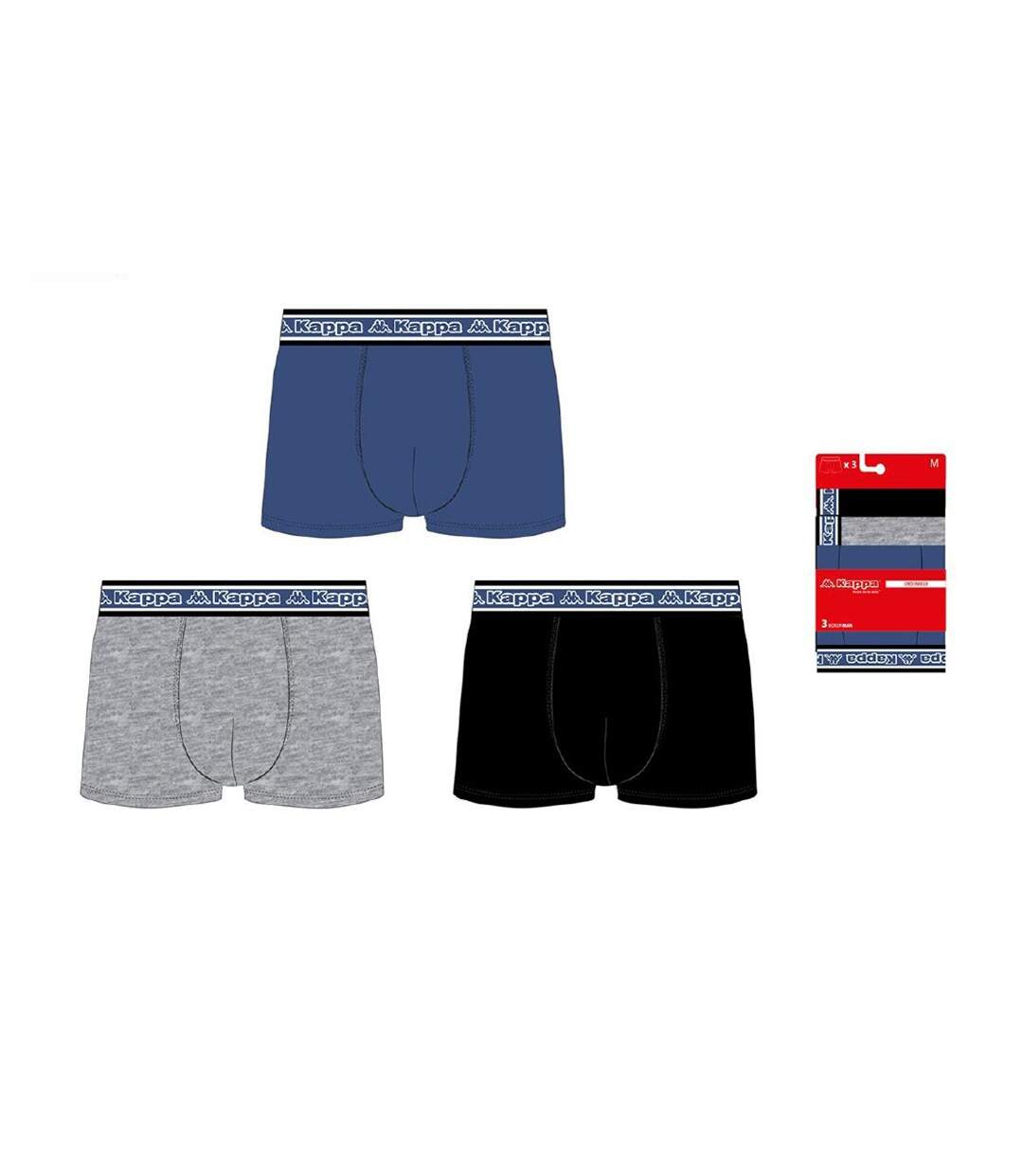 Boxer homme KAPPA Pack de 6 Boxers 1190-4