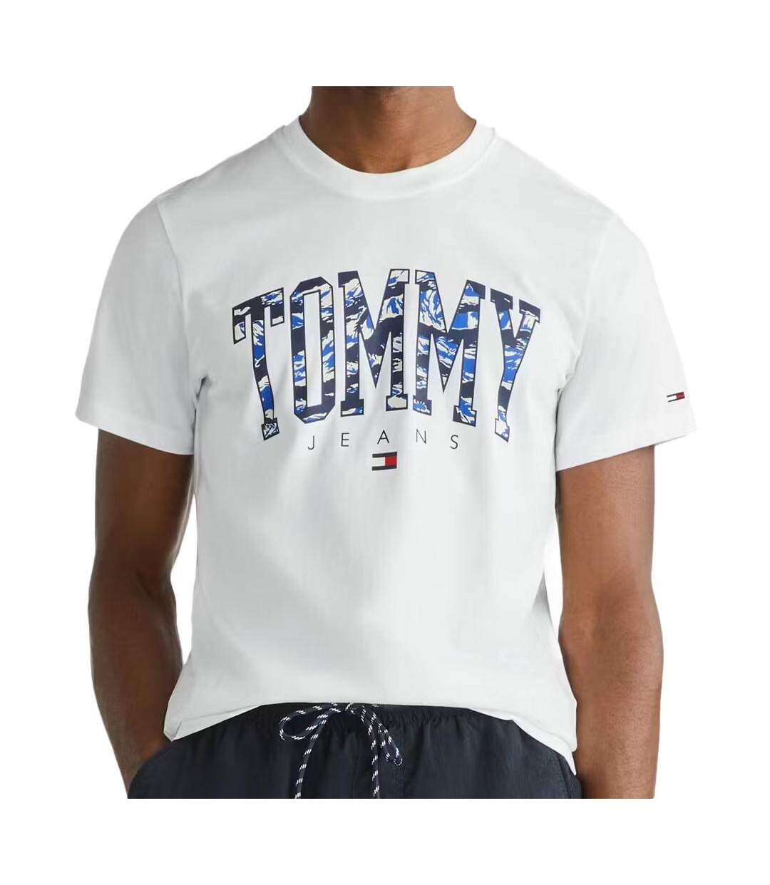 T-shirt Blanc Homme Tommy Hilfiger Camo - XL-1